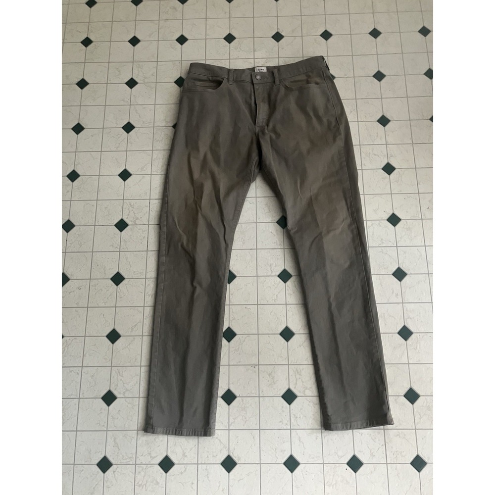 Flint and Tinder Pants Mens 33x32 Slim Fit Stretch Flex 5-Pocket Jeans Green